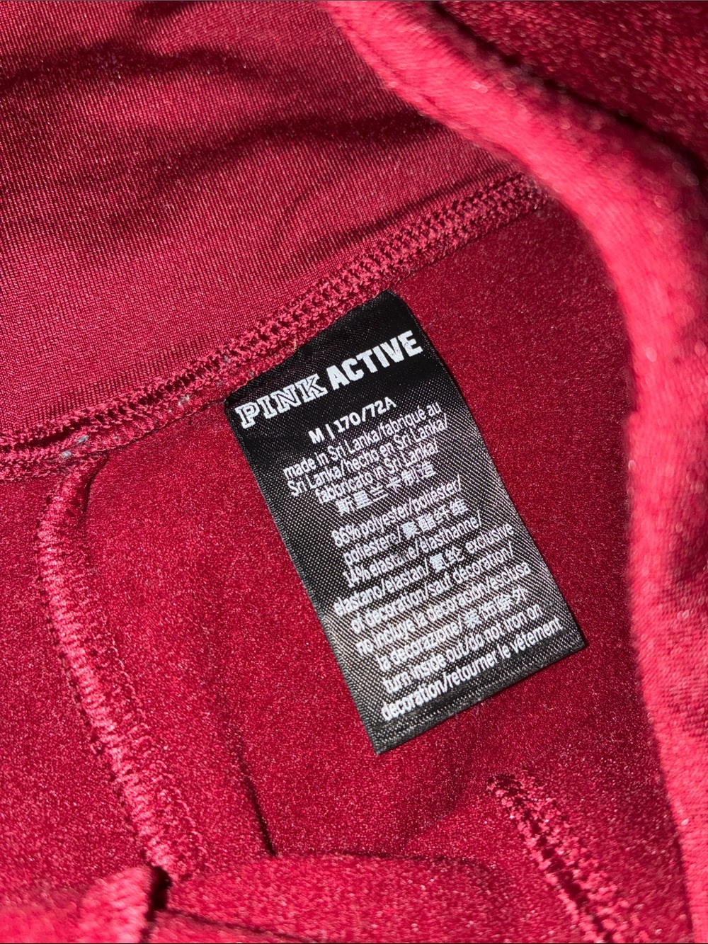 Womens Red Stretch Active pink by Victoria Secret super soft leggings - Picture 11 of 11